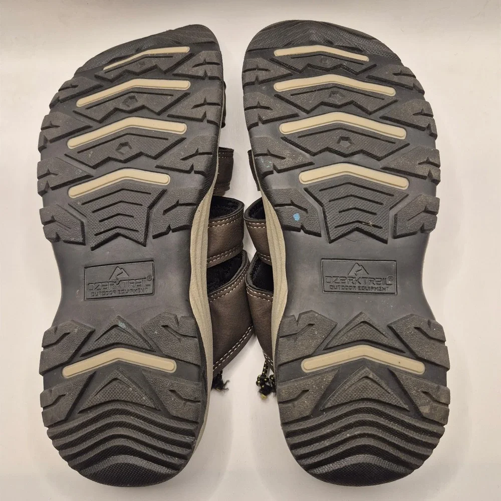 Ozark Trail Brown Fisherman Slide On‎ Sandals Men's Size 8 Outdoor Hiking